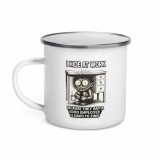 Eric - I Hide at Work - Enamel Mug