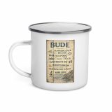 Bude Coastal Signboard - Enamel Mug