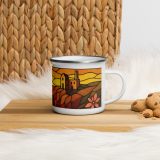 Clifftop Glow at Day’s End - Enamel Mug