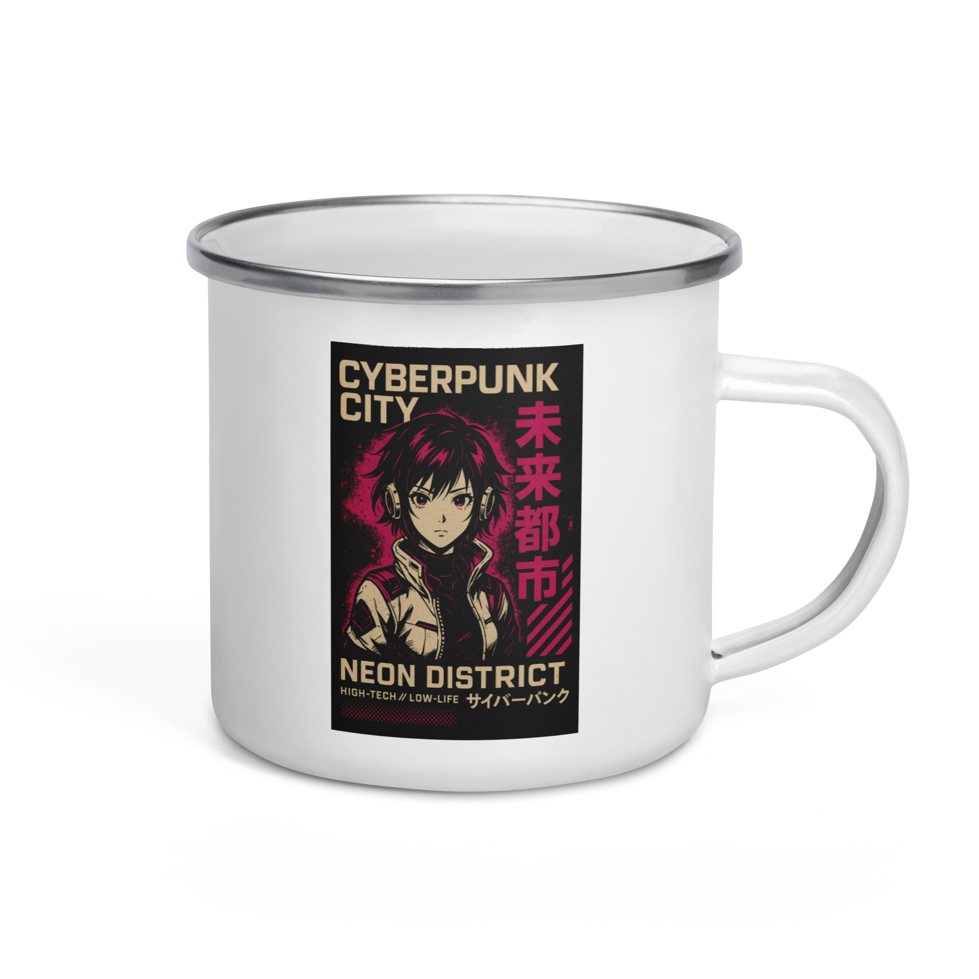 Neon District - Enamel Mug