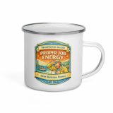 Proper Job Energy - Enamel Mug
