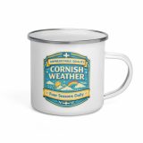 Unpredictable Quality – Cornish Weather - Enamel Mug