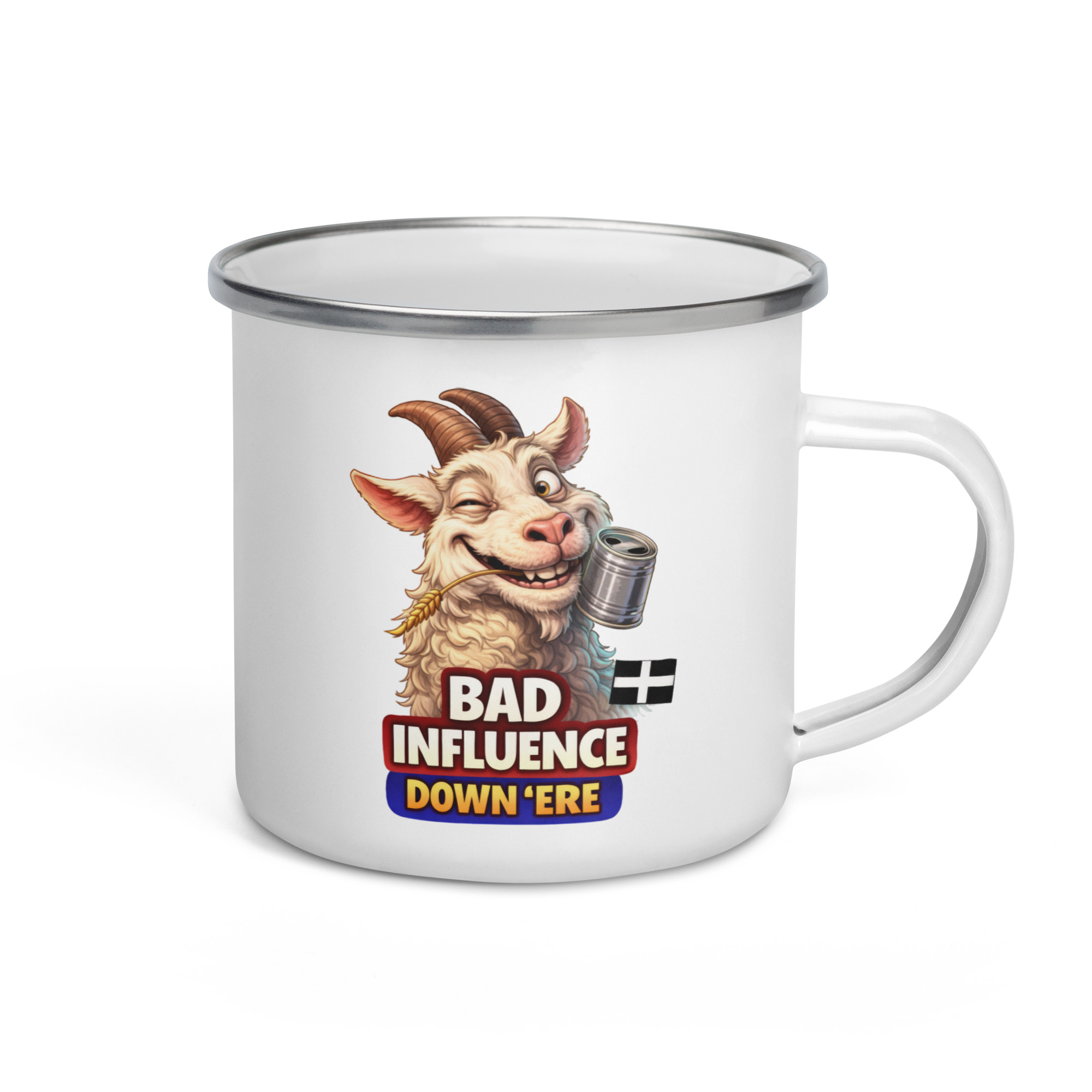 BAD INFLUENCE DOWN ERE - GOAT - Enamel Mug