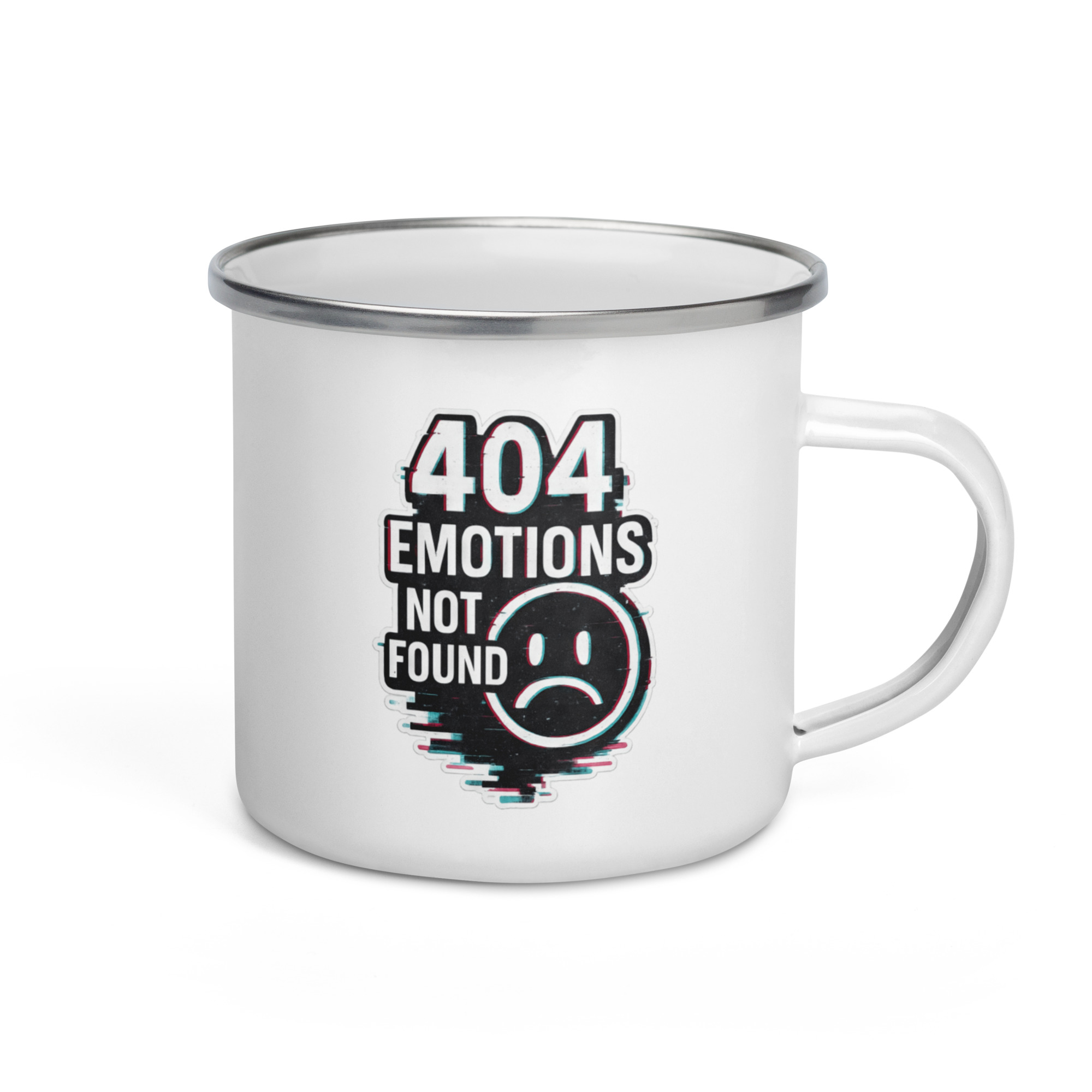 404 Emotions Not Found - Enamel Mug