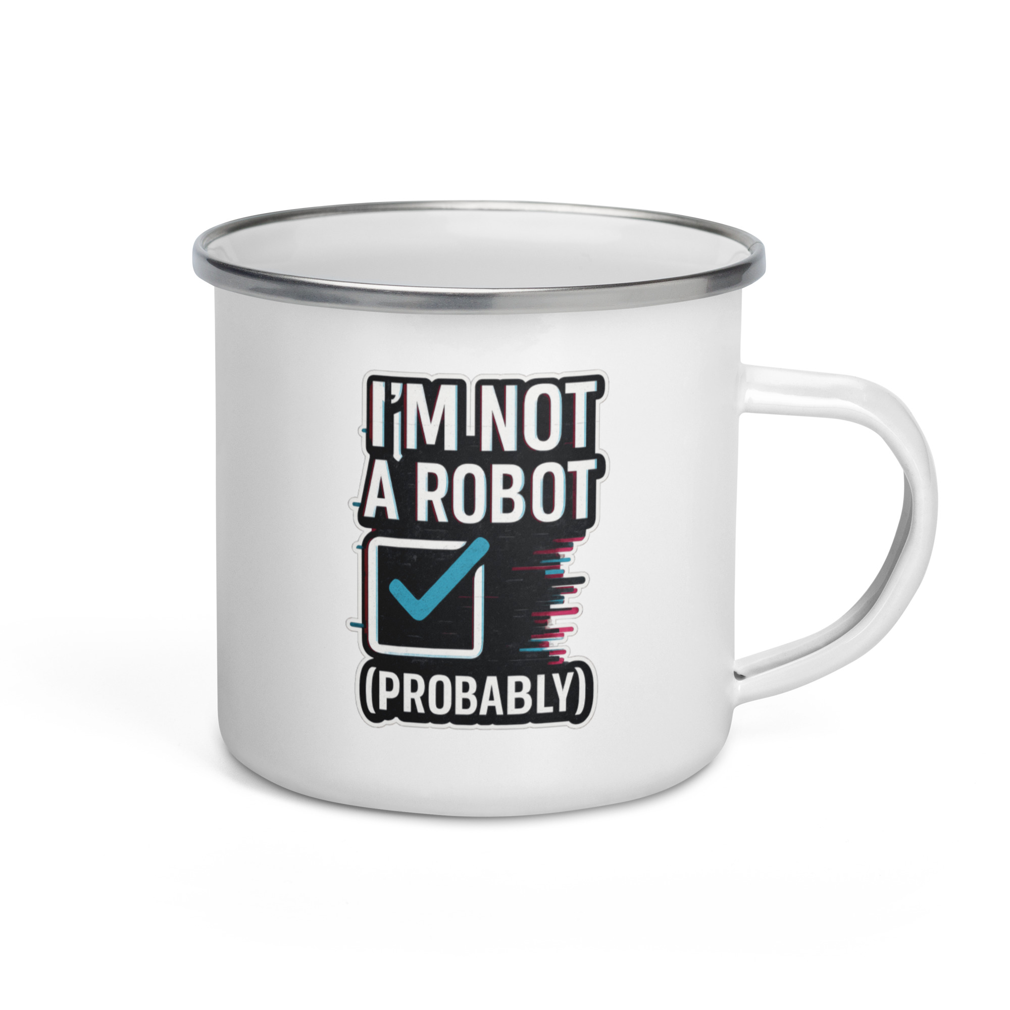 Im Not a Robot - Enamel Mug