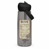 Bude Coastal Signboard - Flip straw water bottle