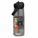 My Dog and I talk SHIT about you - Flip straw water bottle