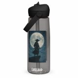 Moonlit Ronin - Flip straw water bottle