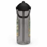 Newquay Surf Signboard – Flip Straw Water Bottle charcoal left — Salt & Timber: Cornish Signs