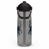 Glitch Cat – Digital Shadow StalkerFlip straw water bottle