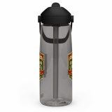 Common Sense – Flip Straw Water Bottle charcoal left — The Brutally Honest Collection