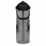 Glitch Cat – Digital Shadow StalkerFlip straw water bottle