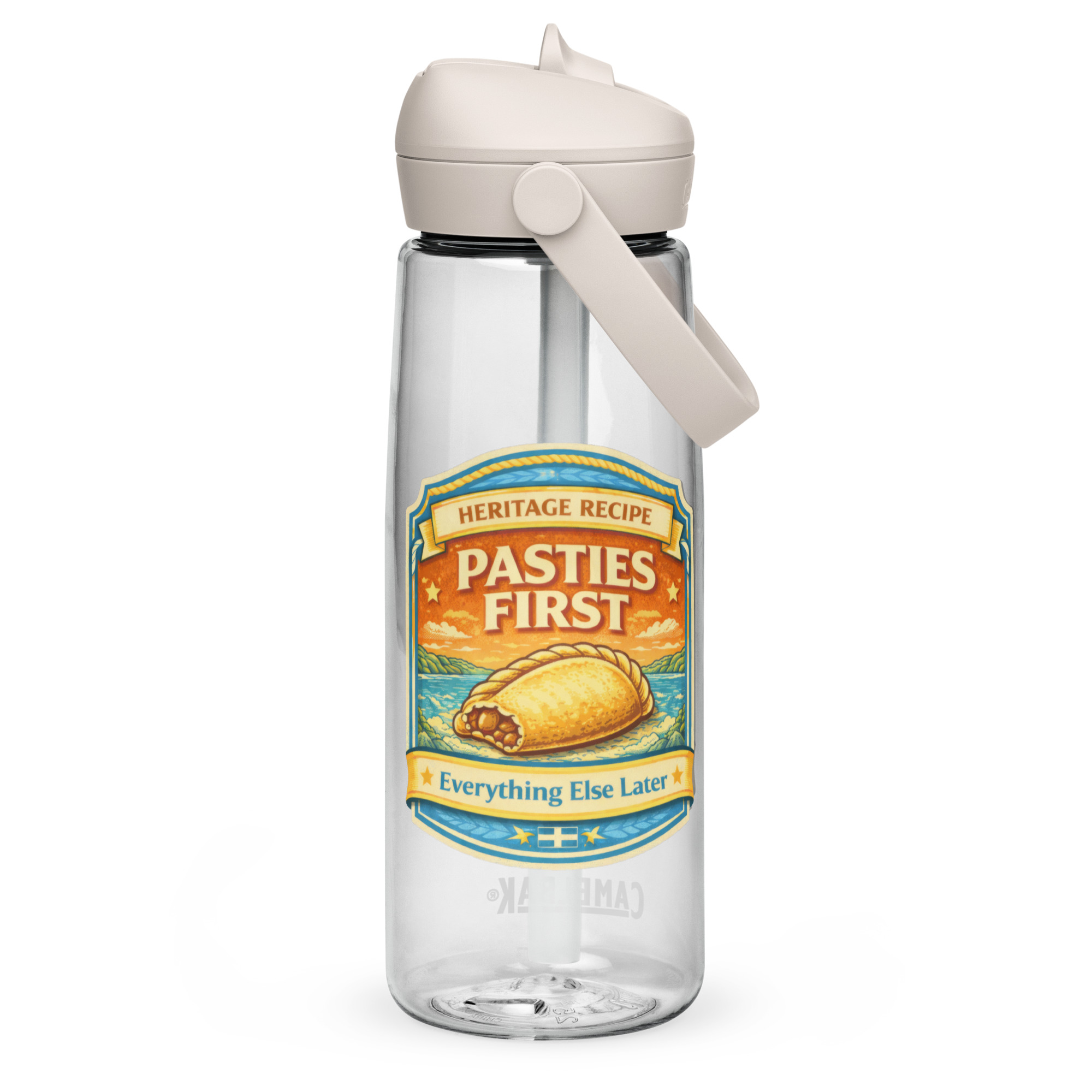 Pasties First - Flip straw water bottle