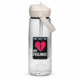 CTRL+ALT+DEL MY FEELINGS - Flip straw water bottle