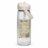 Bude Coastal Signboard - Flip straw water bottle