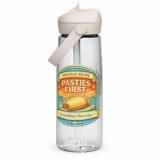 Pasties First - Flip straw water bottle