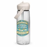 Unpredictable Quality – Cornish Weather - Flip straw water bottle