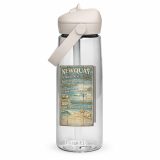 Newquay Surf Signboard – Flip Straw Water Bottle clear front — Salt & Timber: Cornish Signs