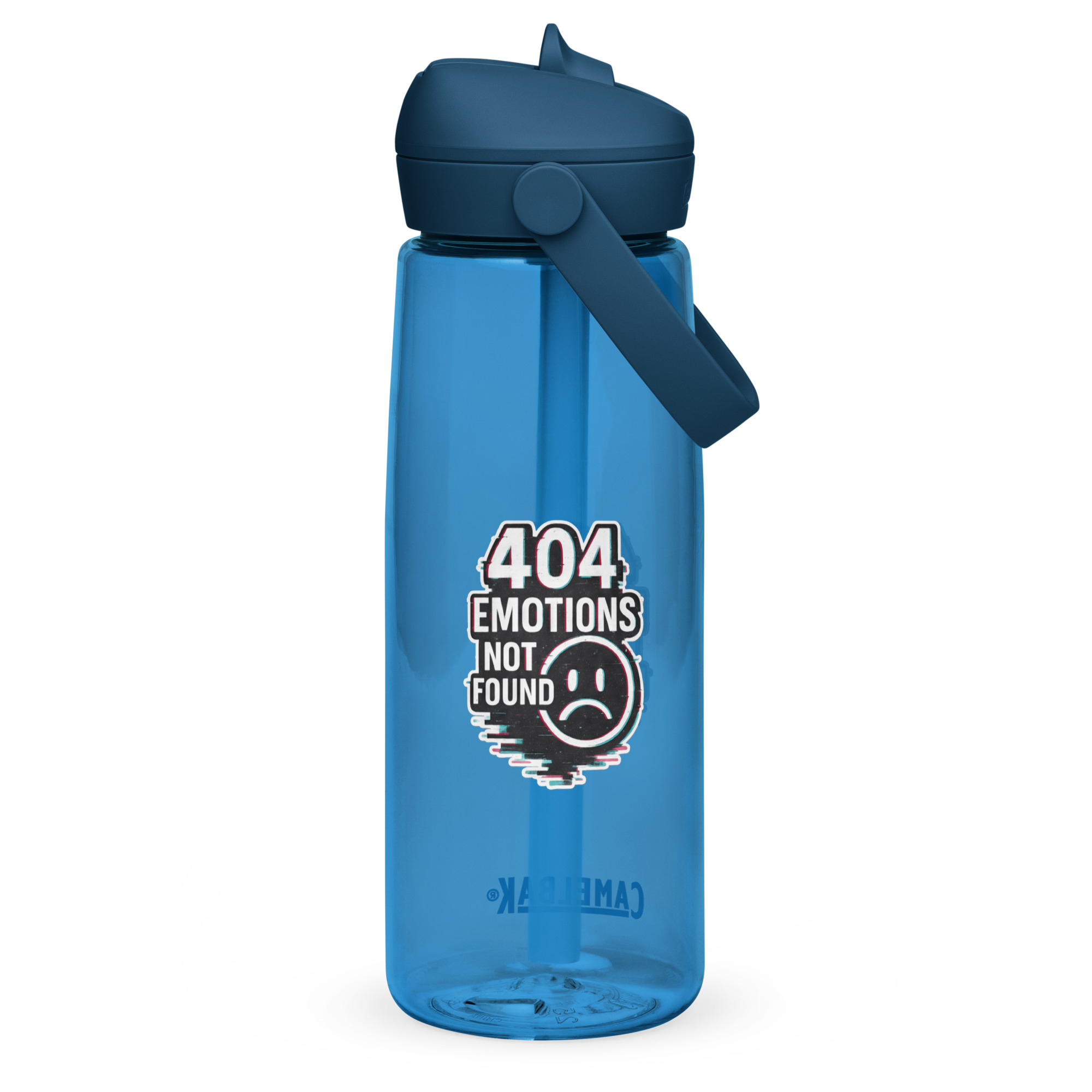 404 Emotions Not Found - Flip straw water bottle