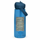 Penzance Coastal Signboard – Flip Straw Water Bottle oxford blue back — Salt & Timber: Cornish Signs