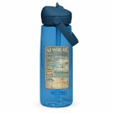 Newquay Surf Signboard – Flip Straw Water Bottle oxford blue back — Salt & Timber: Cornish Signs