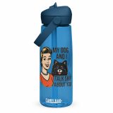 My Dog and I talk SHIT about you - Flip straw water bottle
