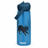 Glitch Cat – Digital Shadow StalkerFlip straw water bottle