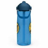 Broken Smile – Glitch Reality Split DesignFlip straw water bottle