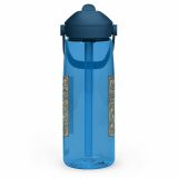 Penzance Coastal Signboard – Flip Straw Water Bottle oxford blue left — Salt & Timber: Cornish Signs