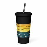 Golden Tide at St Michael’s Mount - Insulated tumbler with a straw