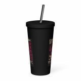 Neon District - Insulated tumbler with a straw