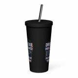 DREAM HAS CRASHED - Insulated tumbler with a straw