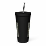 Penzance Coastal Signboard – Insulated Tumbler with a Straw black 20oz back — Salt & Timber: Cornish Signs