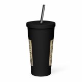 Bude Coastal Signboard - Insulated tumbler with a straw