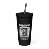 Eric - I Hide at Work - Insulated tumbler with a straw