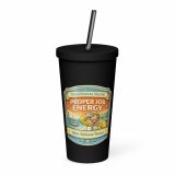Proper Job Energy - Insulated tumbler with a straw
