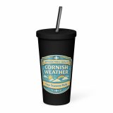 Unpredictable Quality – Cornish Weather - Insulated tumbler with a straw