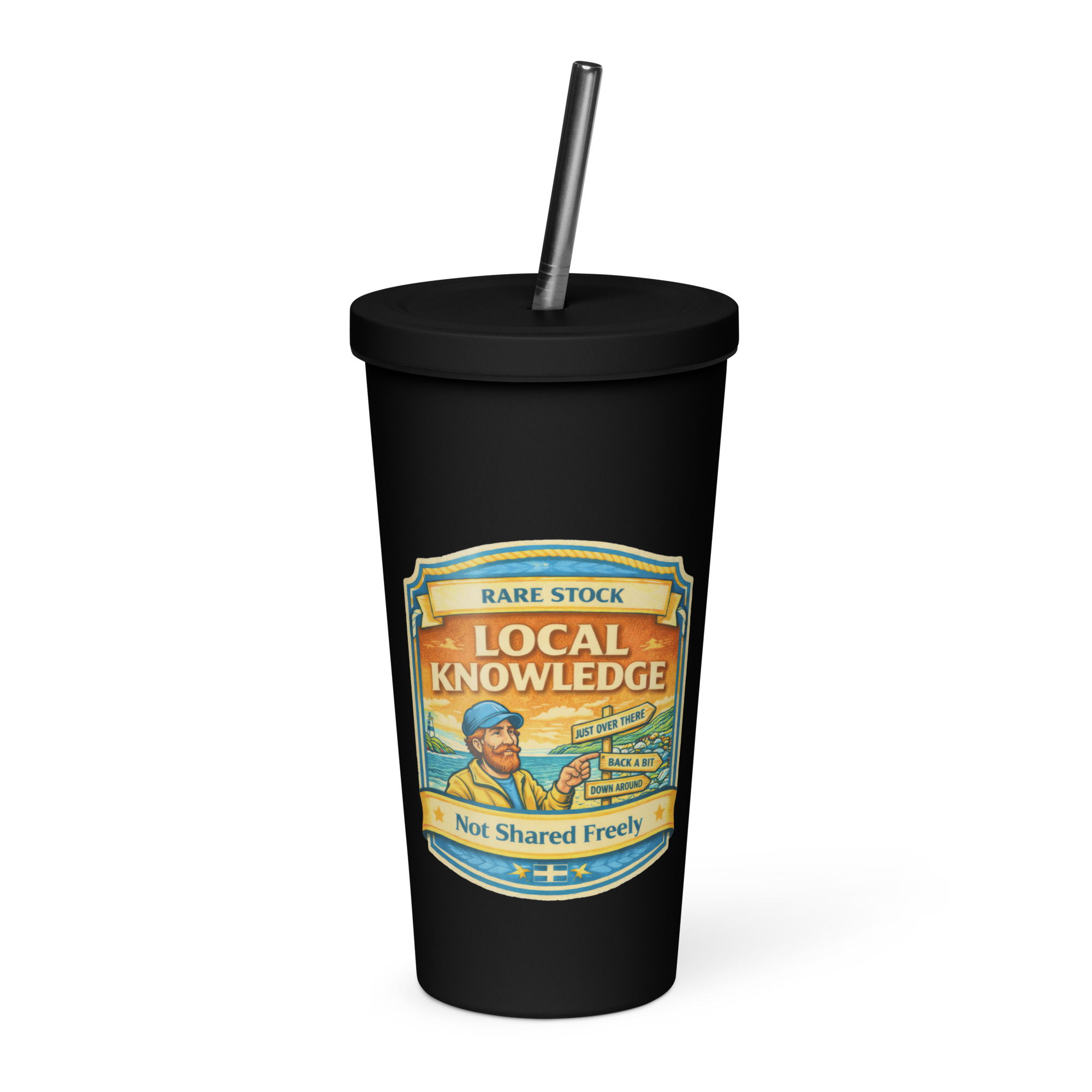 Rare Stock – Local Knowledge - Insulated tumbler with a straw