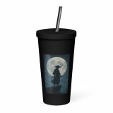 Moonlit Ronin - Insulated tumbler with a straw