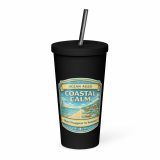 Coastal Calm - Insulated tumbler with a straw
