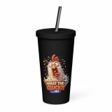 WHAT THE CLUCK EH - COCKREL - Insulated tumbler with a straw