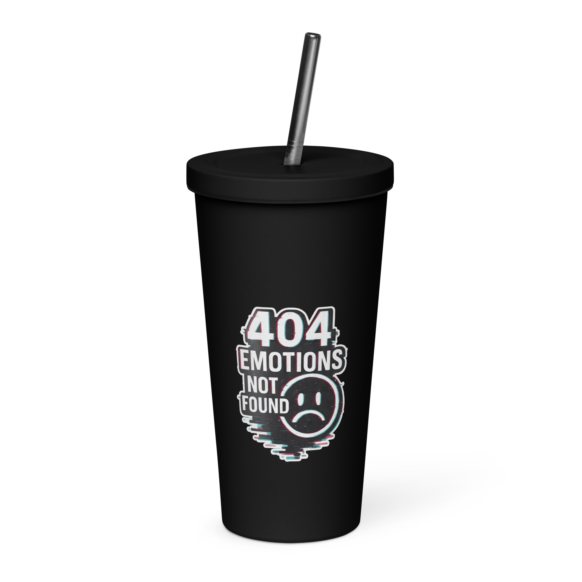 404 Emotions Not Found - Insulated tumbler with a straw
