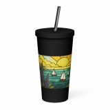 Harbour Light at Golden Bay - Insulated tumbler with a straw