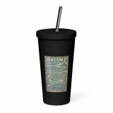 Penzance Coastal Signboard - Insulated tumbler with a straw