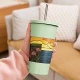 Beacon of the Western Cliffs - Insulated tumbler with a straw