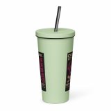 Neon District - Insulated tumbler with a straw