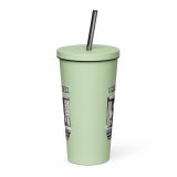 Eric - I Hide at Work - Insulated tumbler with a straw