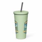 Coastal Calm - Insulated tumbler with a straw