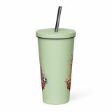 WHAT THE CLUCK EH - COCKREL - Insulated tumbler with a straw