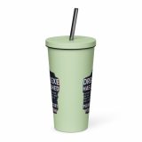 DREAM HAS CRASHED - Insulated tumbler with a straw